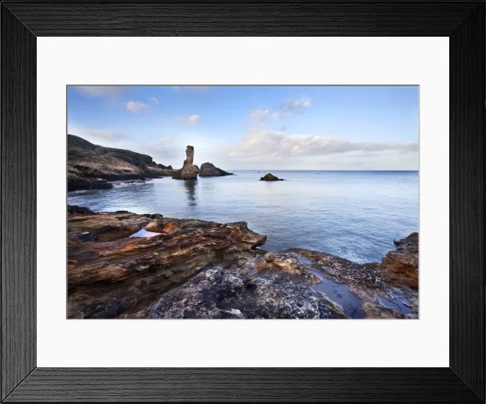 Framed Print : Rock and Spindle on the Fife Coast near St, Andrews, Fife, Scotland, United Kingdom, Europe Framed Print : Rock and Spindle on the Fife Coast near St, Andrews, Fife, Scotland, United Kingdom, Europe