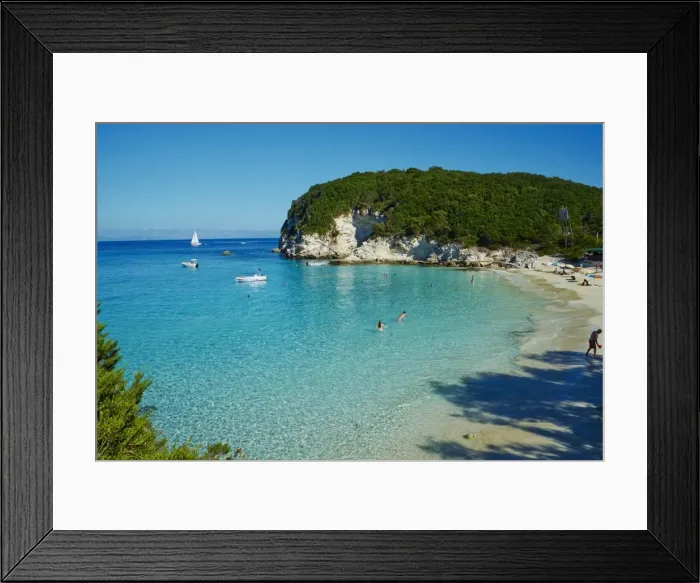 Framed Print : Vrika beach, Antipaxos, Antipaxi, Ionian Islands, Greek Islands, Greece, Europe Framed Print : Vrika beach, Antipaxos, Antipaxi, Ionian Islands, Greek Islands, Greece, Europe