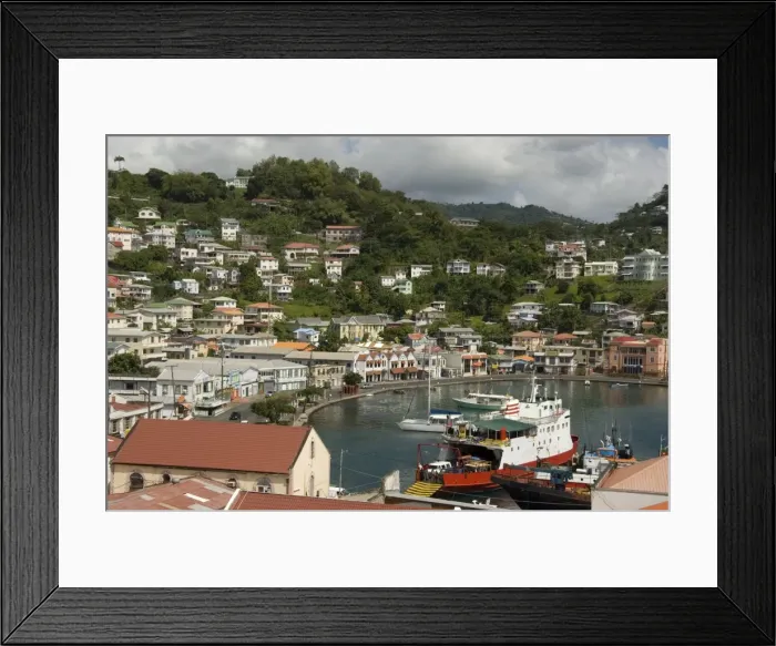 Framed Print : The Carenage (the old harbour), St. Georges, Grenada, Windward Islands, West Indies, Caribbean, Central America Framed Print : The Carenage (the old harbour), St. Georges, Grenada, Windward Islands, West Indies, Caribbean, Central America