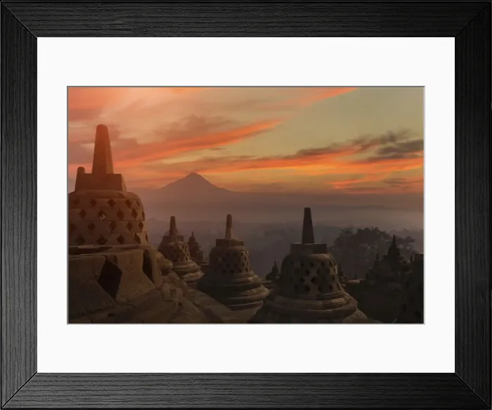 Framed Print : Borobudur Buddhist Temple, UNESCO World Heritage Site, Java, Indonesia, Southeast Asia, Asia Framed Print : Borobudur Buddhist Temple, UNESCO World Heritage Site, Java, Indonesia, Southeast Asia, Asia
