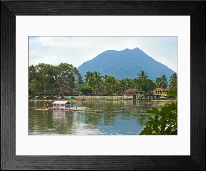 Framed Print : Volcanic cone and Situ Cangkuang lake by this village, known for its Hindu temple, Kampung Pulo, Garut, West Java, Indonesia, Southeast Asia, Asia Framed Print : Volcanic cone and Situ Cangkuang lake by this village, known for its Hindu temple, Kampung Pulo, Garut, West Java, Indonesia, Southeast Asia, Asia