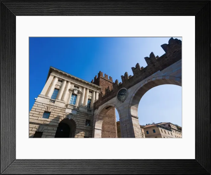 Framed Print : Archway of Porta Bra, Verona, UNESCO World Heritage Site, Veneto, Italy, Europe Framed Print : Archway of Porta Bra, Verona, UNESCO World Heritage Site, Veneto, Italy, Europe