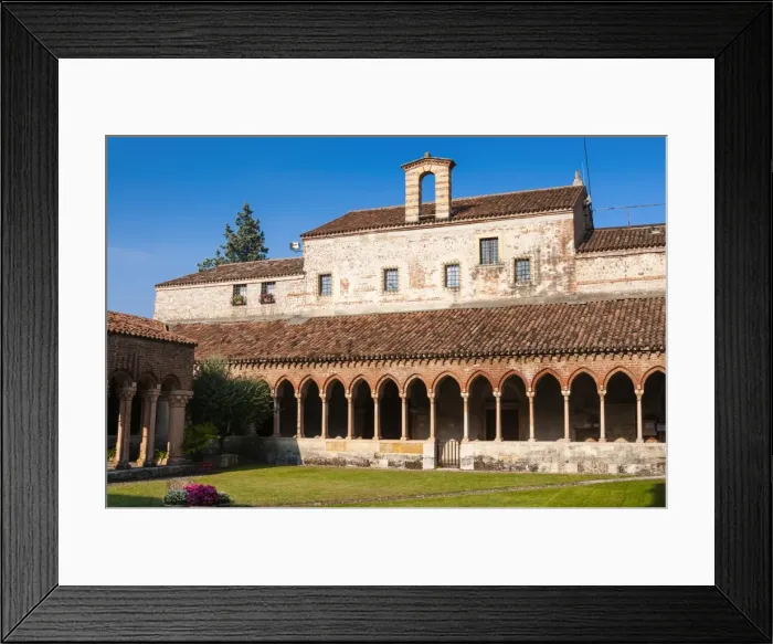 Framed Print : Cloister of Church of San Zeno Maggiore, Verona, UNESCO World Heritage Site, Veneto, Italy, Europe Framed Print : Cloister of Church of San Zeno Maggiore, Verona, UNESCO World Heritage Site, Veneto, Italy, Europe
