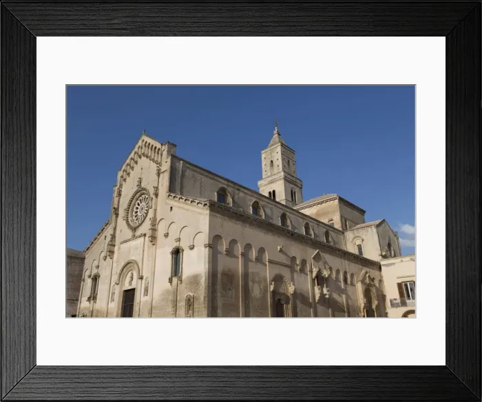 Framed Print : Matera Cathedral dominates the Sassi area of Matera, Basilicata, Italy, Europe Framed Print : Matera Cathedral dominates the Sassi area of Matera, Basilicata, Italy, Europe