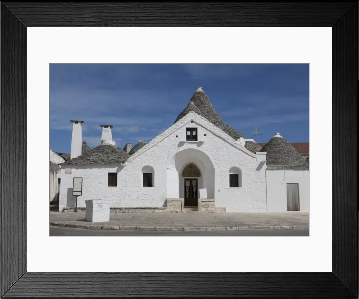Framed Print : Street of of traditional trullos (trulli) in Alberobello, UNESCO World Heritage Site, Puglia, Italy, Europe Framed Print : Street of of traditional trullos (trulli) in Alberobello, UNESCO World Heritage Site, Puglia, Italy, Europe