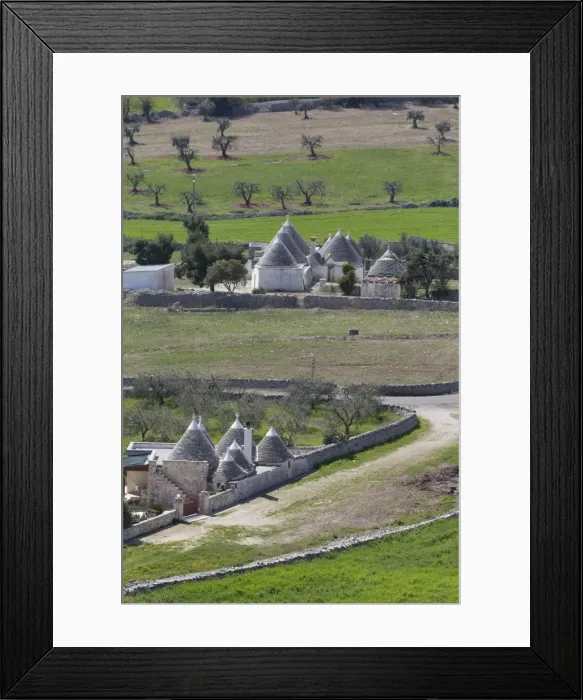 Framed Print : Traditional trullos (trulli) in the countryside near Alberobello, Puglia, Italy, Europe Framed Print : Traditional trullos (trulli) in the countryside near Alberobello, Puglia, Italy, Europe