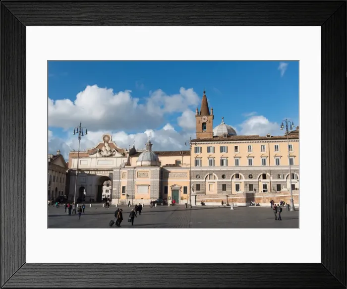 Framed Print : The Basilica of Santa Maria del Popolo, an Augustinian church in Rome, Piazza del Popolo, Rome, Italy, Lazio, Italy, Europe Framed Print : The Basilica of Santa Maria del Popolo, an Augustinian church in Rome, Piazza del Popolo, Rome, Italy, Lazio, Italy, Europe