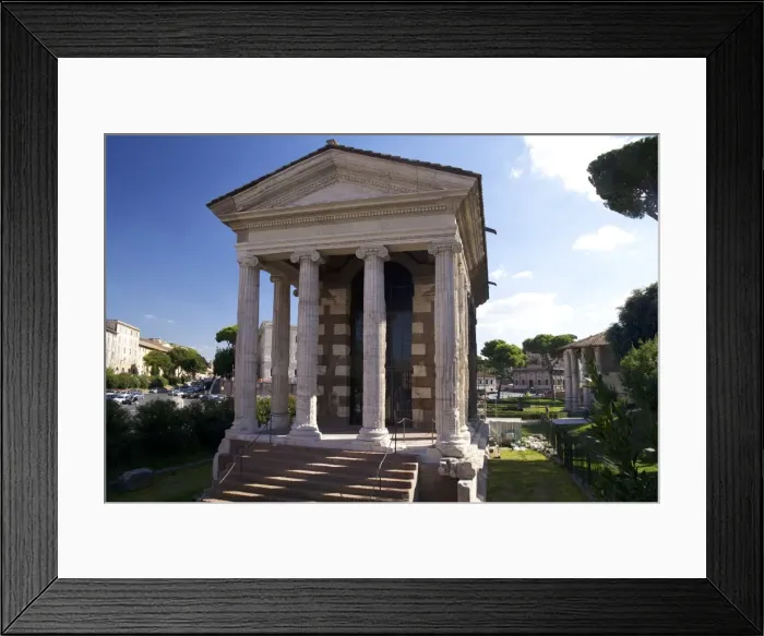 Framed Print : Temple of Portunus, Forum Boarium, 1st century BC, Rome, Lazio, Italy, Europe Framed Print : Temple of Portunus, Forum Boarium, 1st century BC, Rome, Lazio, Italy, Europe