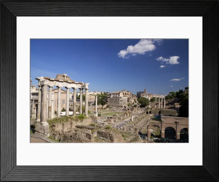Framed Print : Temple of Saturn and Roman Forum, UNESCO World Heritage Site, Rome, Lazio, Italy, Europe Framed Print : Temple of Saturn and Roman Forum, UNESCO World Heritage Site, Rome, Lazio, Italy, Europe