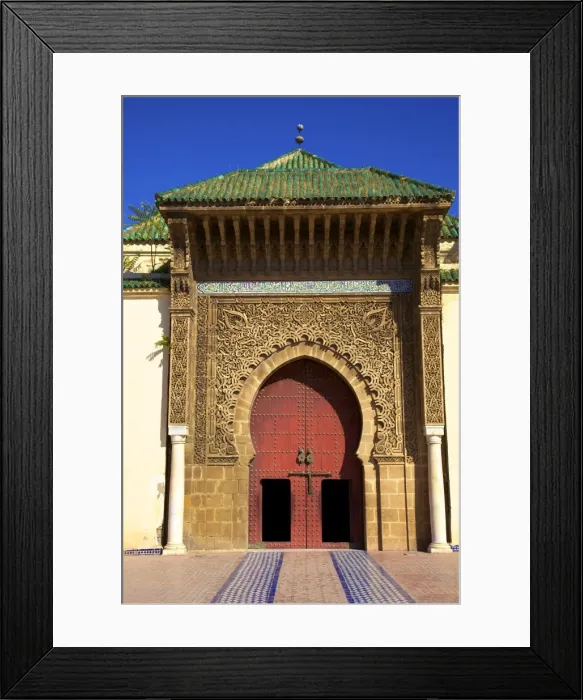 Framed Print : Mausoleum of Moulay Ismail, Meknes, Morocco, North Africa, Africa Framed Print : Mausoleum of Moulay Ismail, Meknes, Morocco, North Africa, Africa