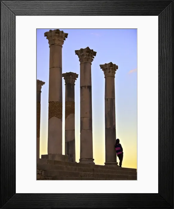 Framed Print : Excavated Roman City, Volubilis, Morocco, North Africa Framed Print : Excavated Roman City, Volubilis, Morocco, North Africa