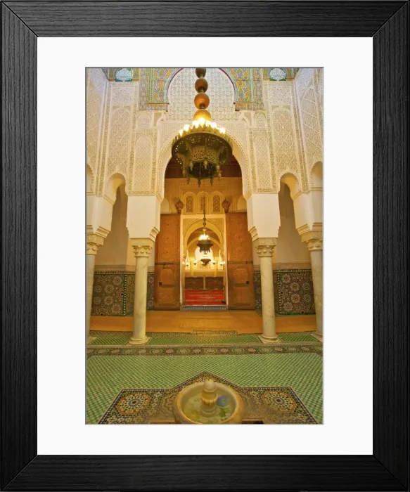 Framed Print : Interior of Mausoleum of Moulay Ismail, Meknes, Morocco, North Africa, Africa Framed Print : Interior of Mausoleum of Moulay Ismail, Meknes, Morocco, North Africa, Africa