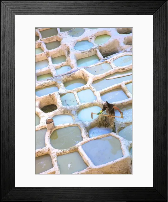 Framed Print : Tanneries, Fez, Morocco, North Africa, Africa Framed Print : Tanneries, Fez, Morocco, North Africa, Africa