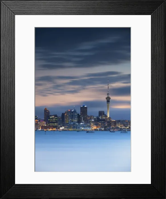Framed Print : View of Auckland skyline at dusk, Auckland, North Island, New Zealand, Pacific Framed Print : View of Auckland skyline at dusk, Auckland, North Island, New Zealand, Pacific