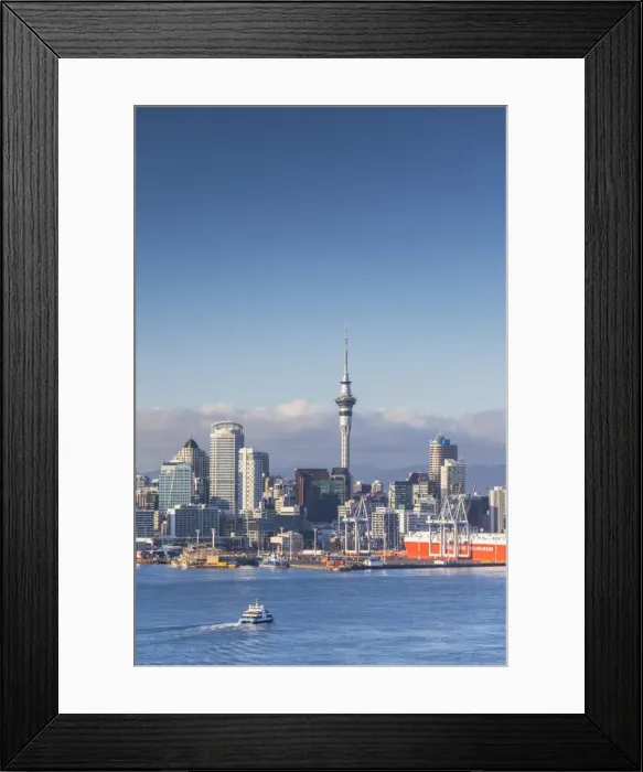Framed Print : View of Auckland skyline, Auckland, North Island, New Zealand, Pacific Framed Print : View of Auckland skyline, Auckland, North Island, New Zealand, Pacific
