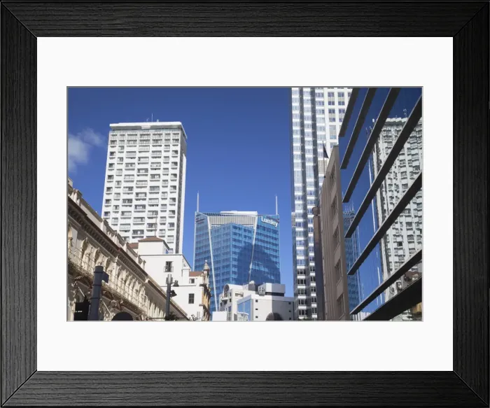 Framed Print : Skyscrapers in downtown Auckland, North Island, New Zealand, Pacific Framed Print : Skyscrapers in downtown Auckland, North Island, New Zealand, Pacific