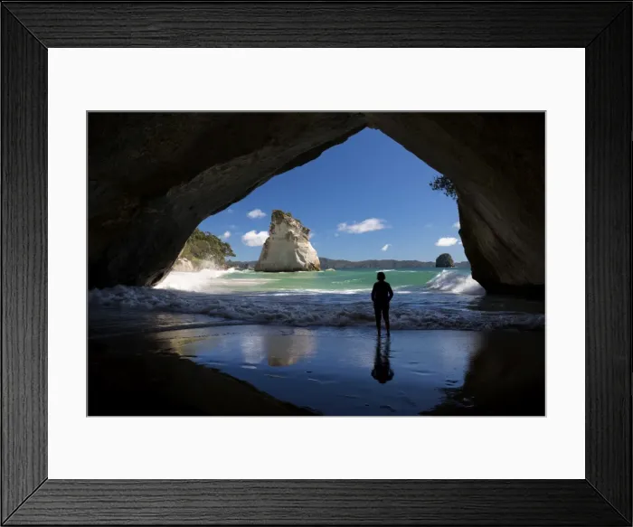 Framed Print : Cathedral Cove, Hahei, Coromandel Peninsula, Waikato, North Island, New Zealand, Pacific