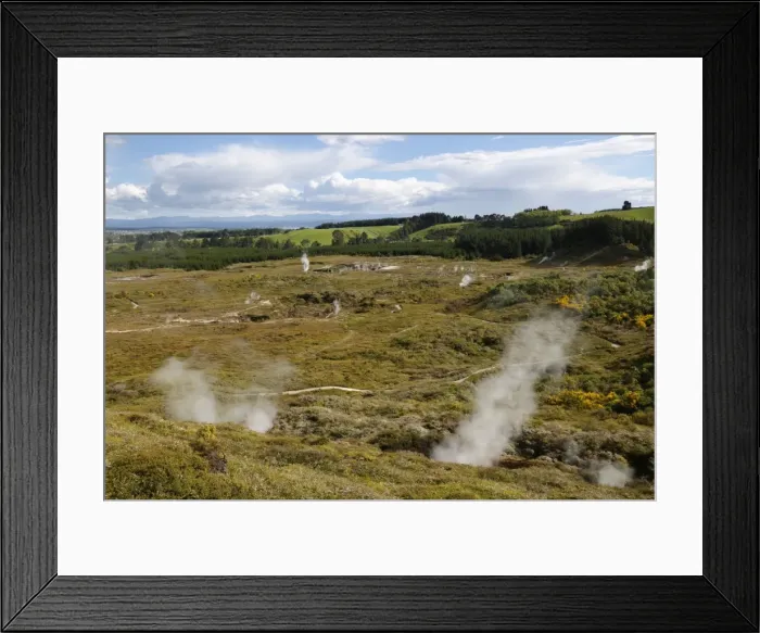 Framed Print : Craters of the Moon Thermal Area, Taupo, North Island, New Zealand, Pacific Framed Print : Craters of the Moon Thermal Area, Taupo, North Island, New Zealand, Pacific