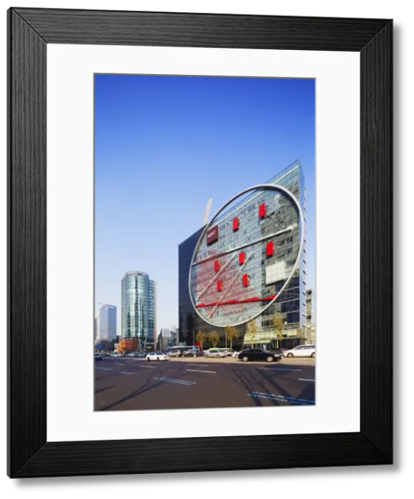 Framed Print : Tangent building, Seoul, South Korea, Asia Framed Print : Tangent building, Seoul, South Korea, Asia