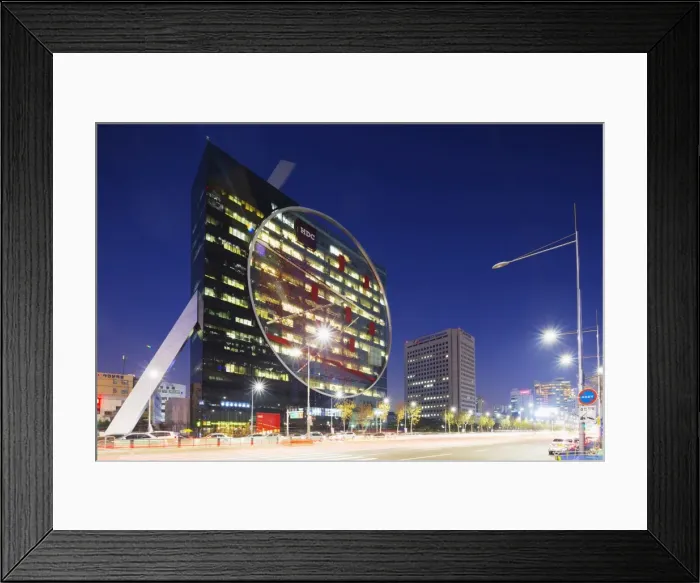 Framed Print : Tangent building, Seoul, South Korea, Asia Framed Print : Tangent building, Seoul, South Korea, Asia