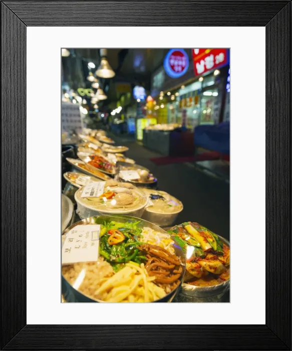 Framed Print : Nandaemun food market, Seoul, South Korea, Asia Framed Print : Nandaemun food market, Seoul, South Korea, Asia
