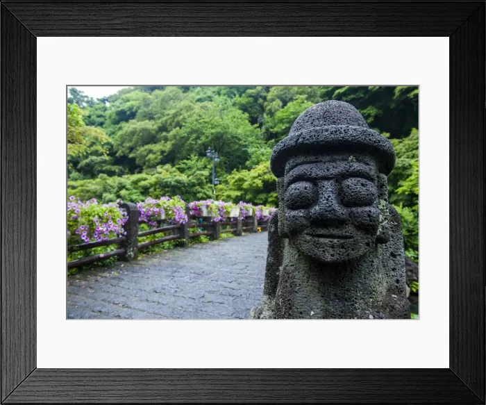 Framed Print : Basalt statue in Seogwipo, island of Jejudo, UNESCO World Heritage Site, South Korea, Asia Framed Print : Basalt statue in Seogwipo, island of Jejudo, UNESCO World Heritage Site, South Korea, Asia