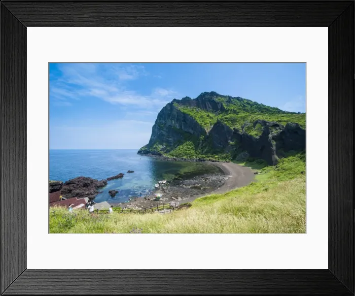 Framed Print : Ilchulbong tuff cone, Sunrise Peak, island of Jejudo, UNESCO World Heritage Site, South Korea, Asia Framed Print : Ilchulbong tuff cone, Sunrise Peak, island of Jejudo, UNESCO World Heritage Site, South Korea, Asia
