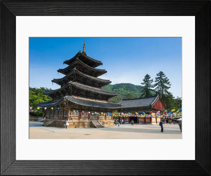 Framed Print : Beopjusa Temple Complex, South Korea, Asia Framed Print : Beopjusa Temple Complex, South Korea, Asia