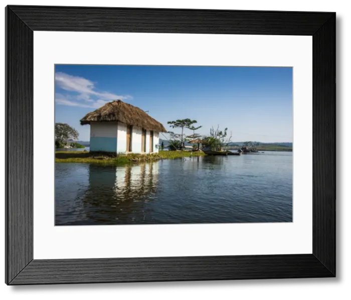Framed Print : Little island at the source of the Nile, where the Nile starts, Jinja, Uganda, East Africa, Africa Framed Print : Little island at the source of the Nile, where the Nile starts, Jinja, Uganda, East Africa, Africa
