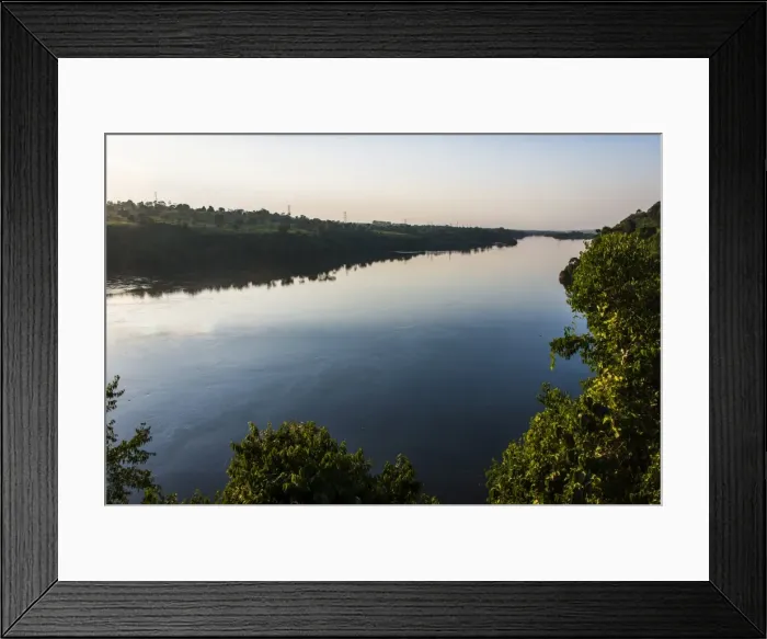Framed Print : View over the Nile at the source of the Nile in Jinja, Uganda, East Africa, Africa Framed Print : View over the Nile at the source of the Nile in Jinja, Uganda, East Africa, Africa