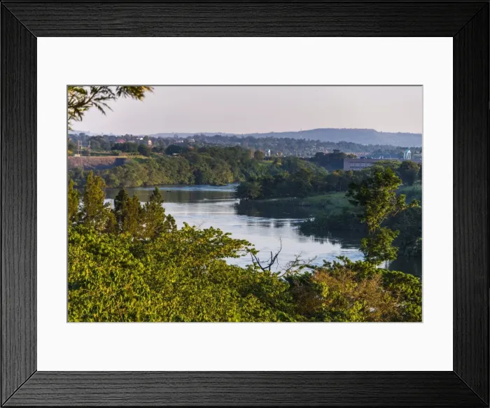 Framed Print : View over the Nile at the source of the Nile in Jinja, Uganda, East Africa, Africa Framed Print : View over the Nile at the source of the Nile in Jinja, Uganda, East Africa, Africa