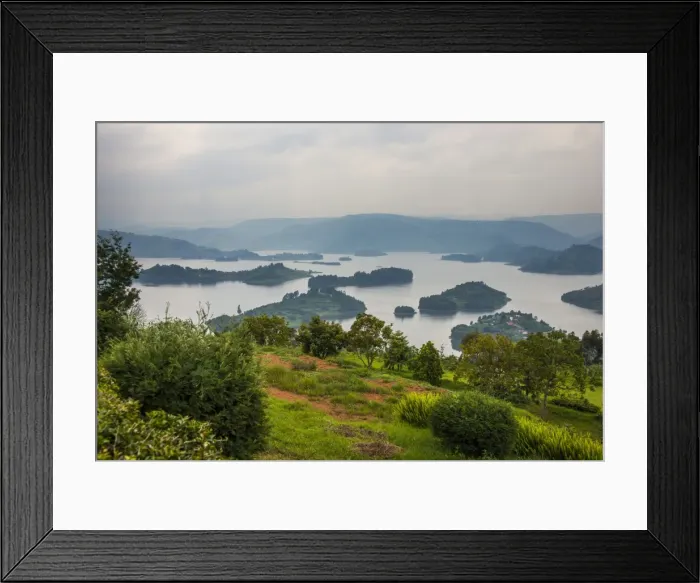 Framed Print : View over Lake Bunyonyi, Uganda, East Africa, Africa Framed Print : View over Lake Bunyonyi, Uganda, East Africa, Africa