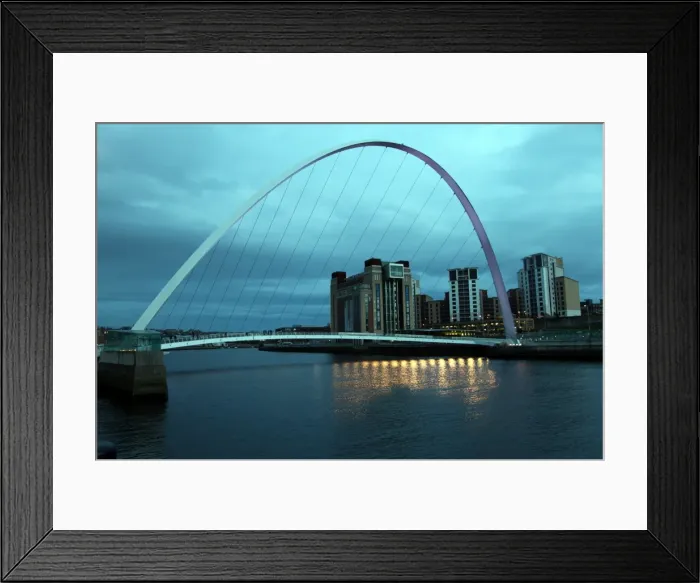 Framed Print : Gateshead Bridge over the River Tyne, Newcastle, Tyne and Wear, England, United Kingdom, Europe Framed Print : Gateshead Bridge over the River Tyne, Newcastle, Tyne and Wear, England, United Kingdom, Europe
