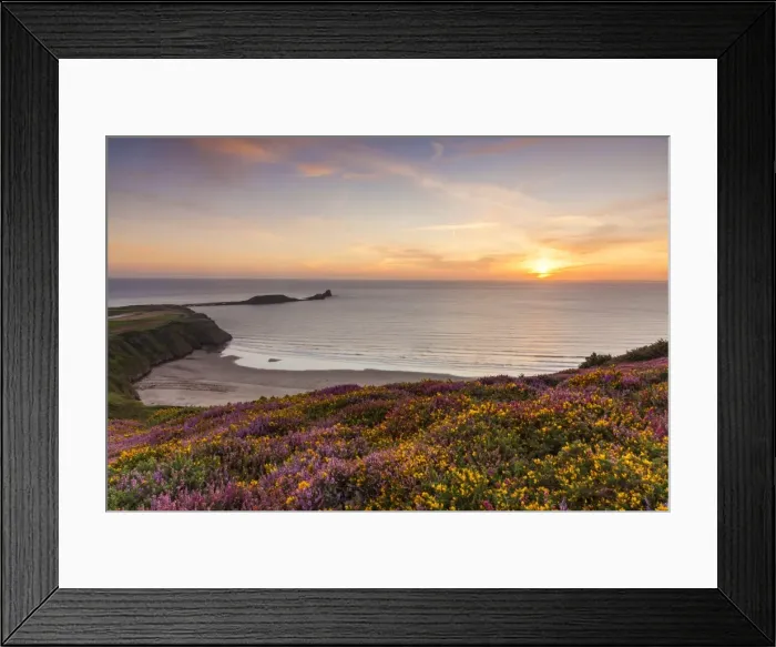 Framed Print : Rhossili Bay, Worms End, Gower Peninsula, Wales, United Kingdom, Europe Framed Print : Rhossili Bay, Worms End, Gower Peninsula, Wales, United Kingdom, Europe
