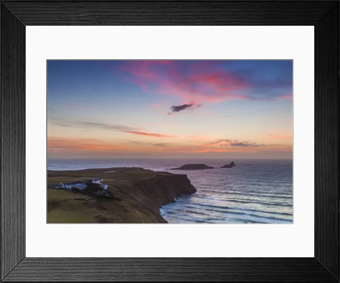 Framed Print : Rhossili Bay, Worms End, Gower, Wales, United Kingdom, Europe Framed Print : Rhossili Bay, Worms End, Gower, Wales, United Kingdom, Europe