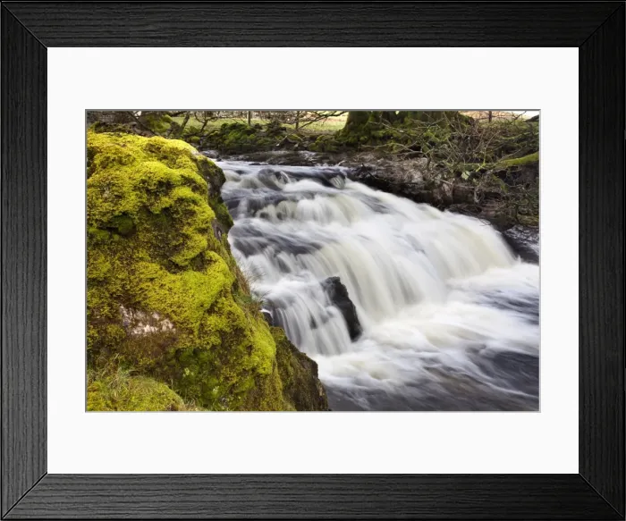 Framed Print : Mossy rock and waterfall on Grisedale Beck near Garsdale Head, Yorkshrie Dales, Cumbria, England, United Kingdom, Europe Framed Print : Mossy rock and waterfall on Grisedale Beck near Garsdale Head, Yorkshrie Dales, Cumbria, England, United Kingdom, Europe