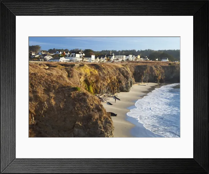 Framed Print : Coastal town of Mendocino, California, United States of America, North America Framed Print : Coastal town of Mendocino, California, United States of America, North America