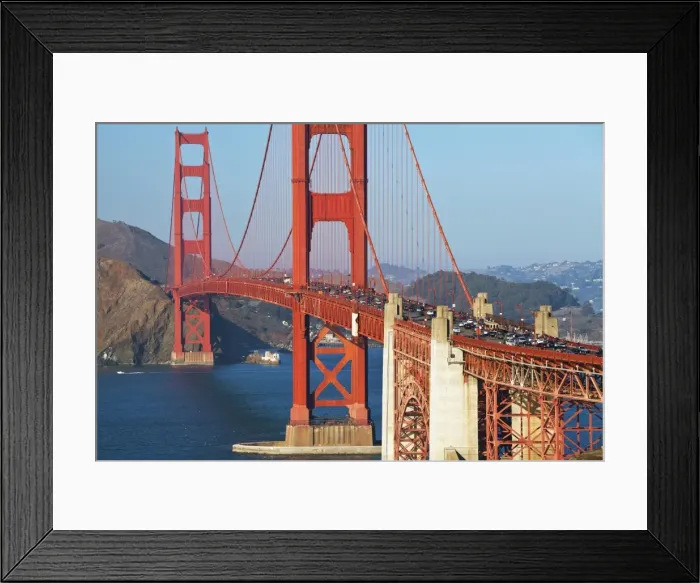 Framed Print : Golden Gate Bridge, San Francisco, California, United States of America, North America Framed Print : Golden Gate Bridge, San Francisco, California, United States of America, North America