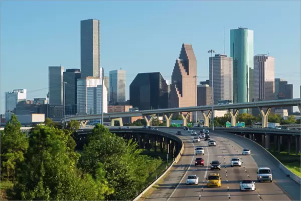 City skyline, Houston, Texas, United States of America, North America