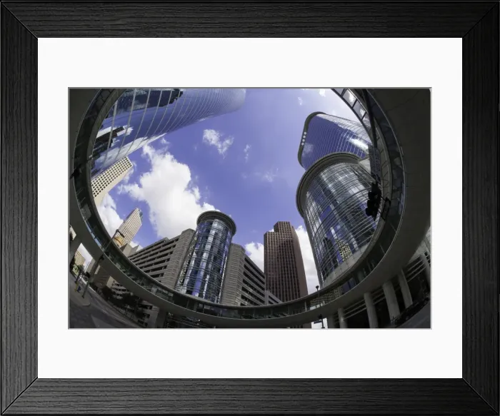 Framed Print : Downtown modern architecture, Houston, Texas, United States of America, North America Framed Print : Downtown modern architecture, Houston, Texas, United States of America, North America