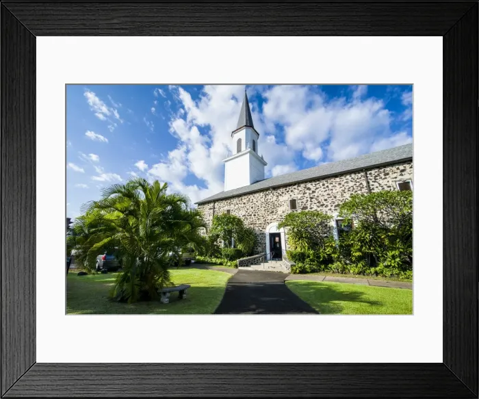 Framed Print : Mokuaikaua church, Kailua-Kona, Big Island, Hawaii, United States of America, Pacific Framed Print : Mokuaikaua church, Kailua-Kona, Big Island, Hawaii, United States of America, Pacific
