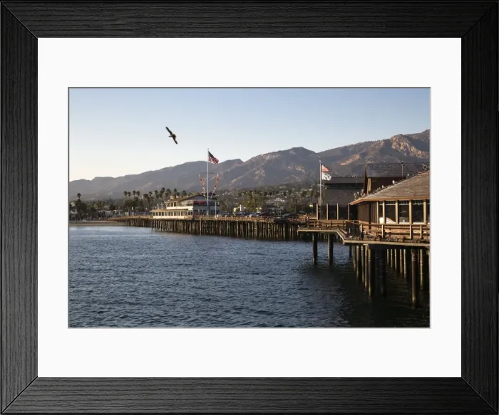 Framed Print : Stearns Wharf, Santa Barbara, Santa Barbara County, California, United States of America, North America Framed Print : Stearns Wharf, Santa Barbara, Santa Barbara County, California, United States of America, North America