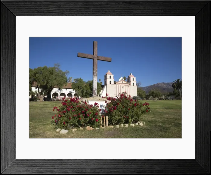 Framed Print : Old Mission Santa Barbara (built in 1786), Santa Barbara, Santa Barbara County, California, United States of America, North America Framed Print : Old Mission Santa Barbara (built in 1786), Santa Barbara, Santa Barbara County, California, United States of America, North America