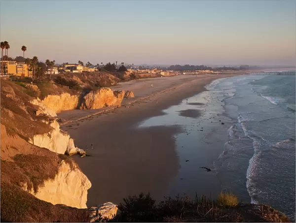 Beach at sunset, Pismo Beach, San Luis Obispo County, California, United States of America, North America