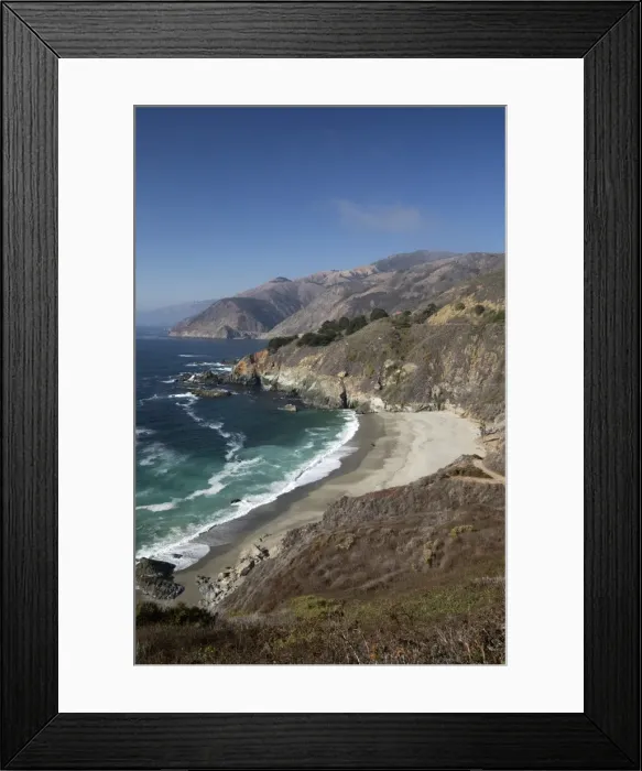 Framed Print : Coastline near Lucia, Big Sur, Monterey County, California, United States of America, North America Framed Print : Coastline near Lucia, Big Sur, Monterey County, California, United States of America, North America