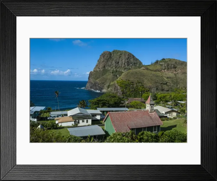 Framed Print : Church in front of the Kahakuloa Head, western Maui, Hawaii, United States of America, Pacific Framed Print : Church in front of the Kahakuloa Head, western Maui, Hawaii, United States of America, Pacific