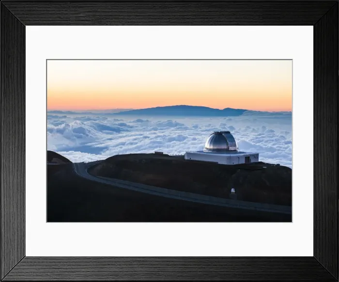 Framed Print : Observatory on Mauna Kea at sunset, Big Island, Hawaii, United States of America, Pacific Framed Print : Observatory on Mauna Kea at sunset, Big Island, Hawaii, United States of America, Pacific