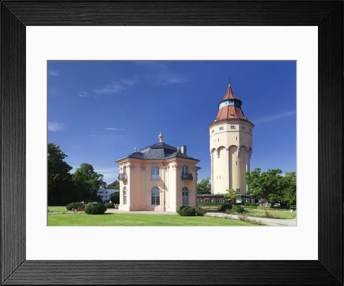 Framed Print : Water Tower and Pagodenburg Pavillon, Rastatt, Black Forest, Baden Wurttemberg, Germany, Europe Framed Print : Water Tower and Pagodenburg Pavillon, Rastatt, Black Forest, Baden Wurttemberg, Germany, Europe
