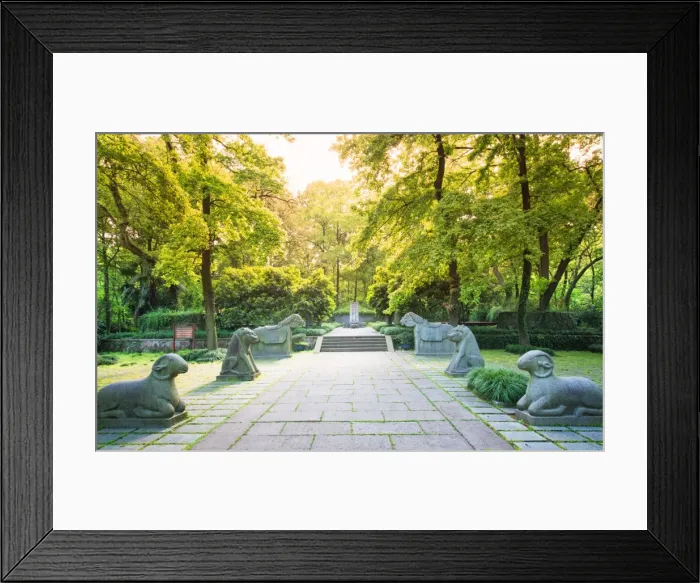 Framed Print : Yu Qians Tomb with animal statues, Hangzhou, Zhejiang, China, Asia Framed Print : Yu Qians Tomb with animal statues, Hangzhou, Zhejiang, China, Asia