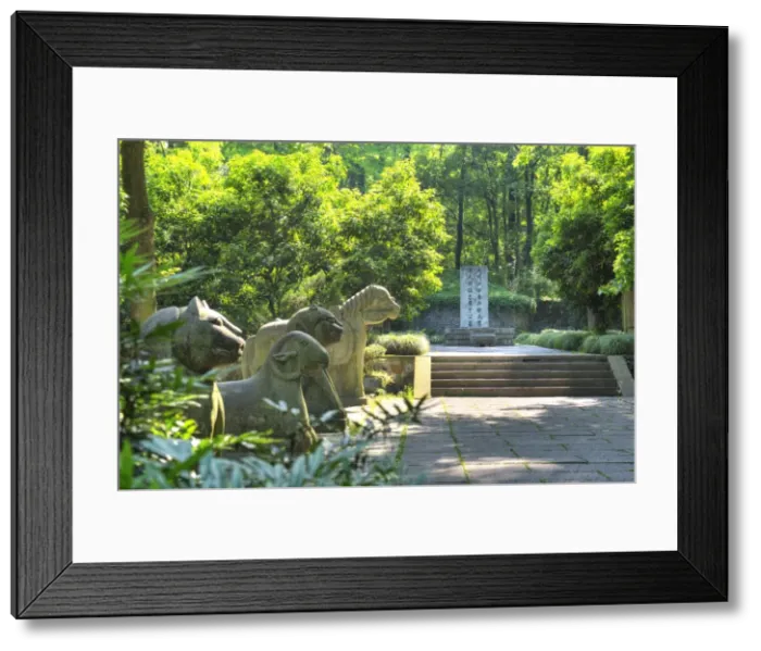 Framed Print : Animal Statues at Yu Qians Tomb, Hangzhou, Zhejiang, China, Asia Framed Print : Animal Statues at Yu Qians Tomb, Hangzhou, Zhejiang, China, Asia